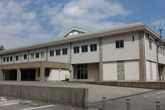 石川県産業展示館1号館の外観（2019年撮影）